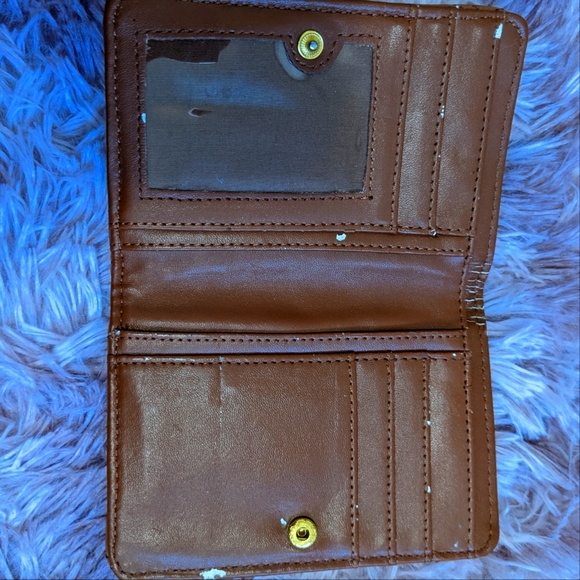 Faux leather wallet - tan - Picture 4 of 6